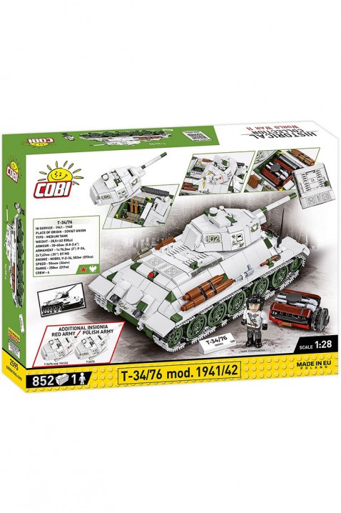 Stavebnice Cobi tank T-34/76 mod - 852 částíIVET.EU - Stylové oblečení