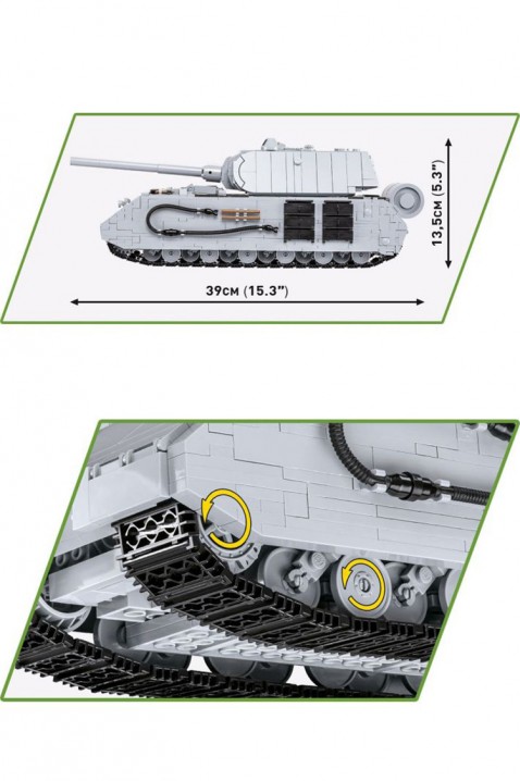 Stavebnice Cobi pancéřový tank VIII maus- části 1605IVET.EU - Stylové oblečení