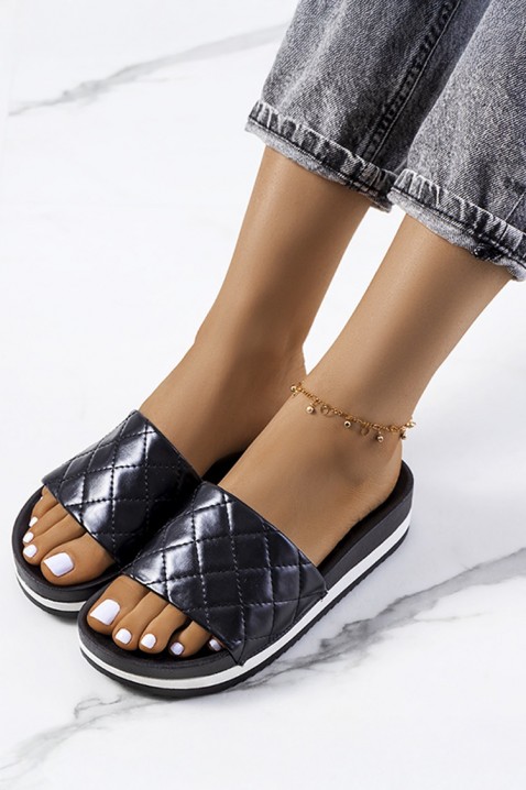 Dámské pantofle ROEMLA BLACK, Barva: černá, IVET.EU - Stylové oblečení