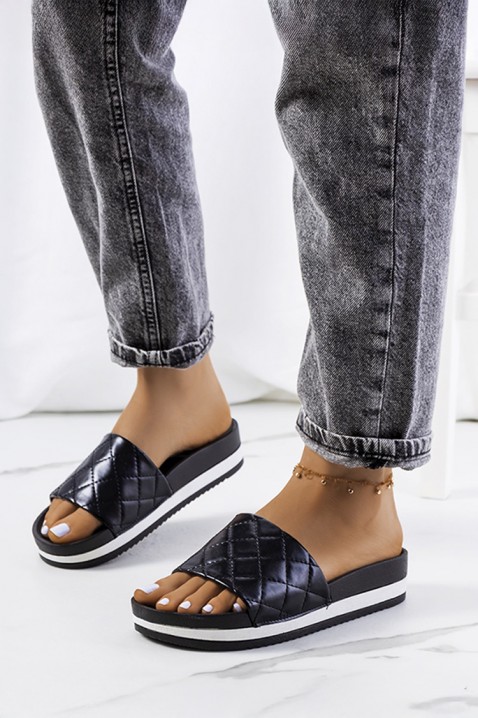 Dámské pantofle ROEMLA BLACK, Barva: černá, IVET.EU - Stylové oblečení