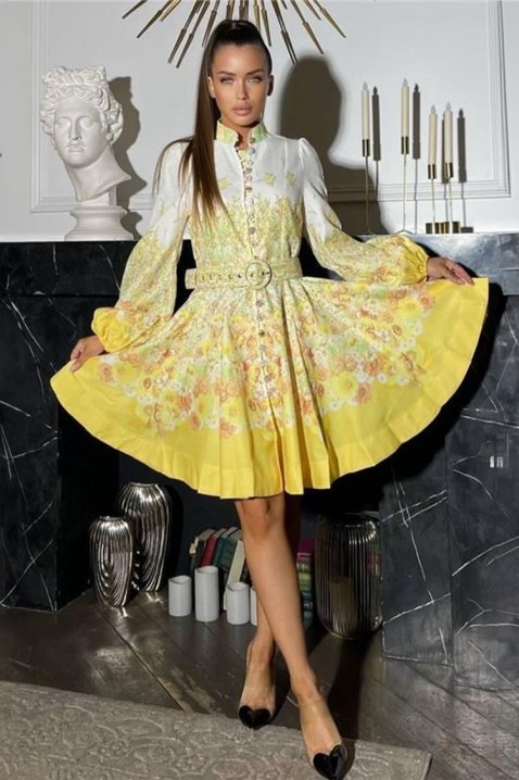 Šaty LOMELXA YELLOW, Barva: žlutá, IVET.EU - Stylové oblečení