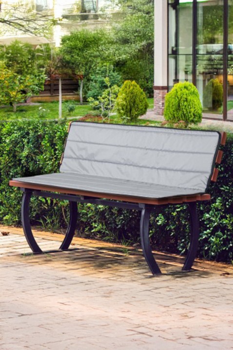 Polštář pro zahradní lavičku MONETRY 100x50x50 cm, Barva: šedá, IVET.EU - Stylové oblečení