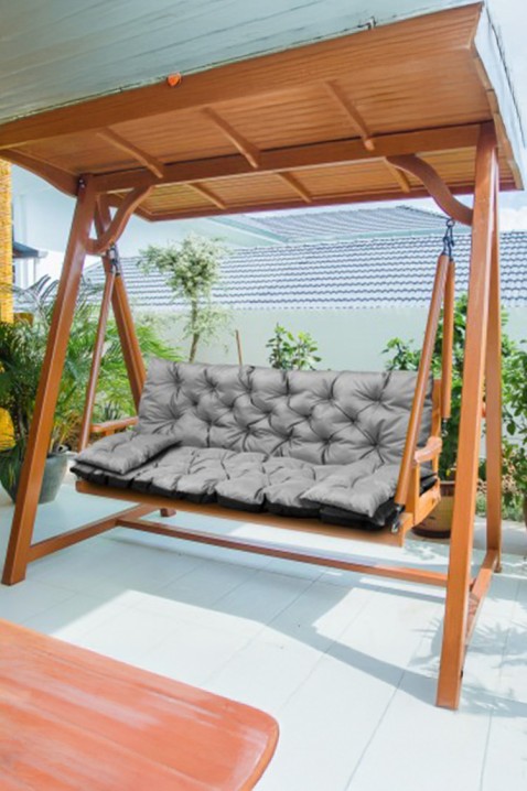 Polštář pro zahradní lavičku / houpačku DROLMY GREY 150x60x50 cm, Barva: šedá, IVET.EU - Stylové oblečení