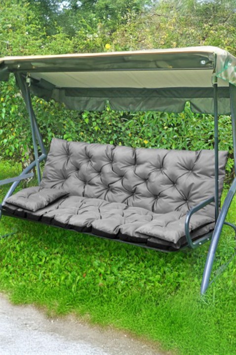 Polštář pro zahradní lavičku / houpačku DROLMY GREY 150x60x50 cm, Barva: šedá, IVET.EU - Stylové oblečení