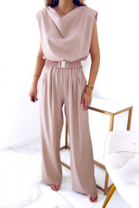 Overal ZARIHA DUSTY ROSE, Barva: pudrová ruž, IVET.EU - Stylové oblečení