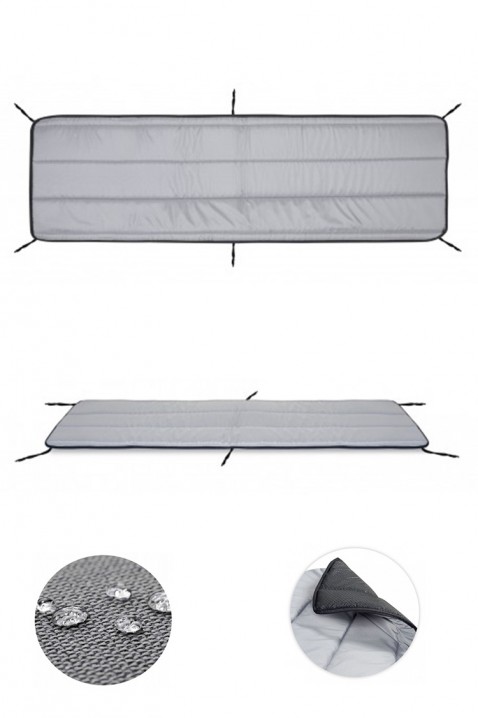 Μαξιλάρι για ξαπλώστρα κήπου BROLDY 165x50 cm, Χρώμα: γκρι, IVET.EU - Εκπτώσεις έως -80%
