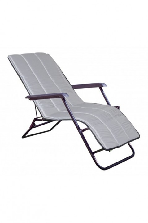 Μαξιλάρι για ξαπλώστρα κήπου BROLDY 165x50 cm, Χρώμα: γκρι, IVET.EU - Εκπτώσεις έως -80%