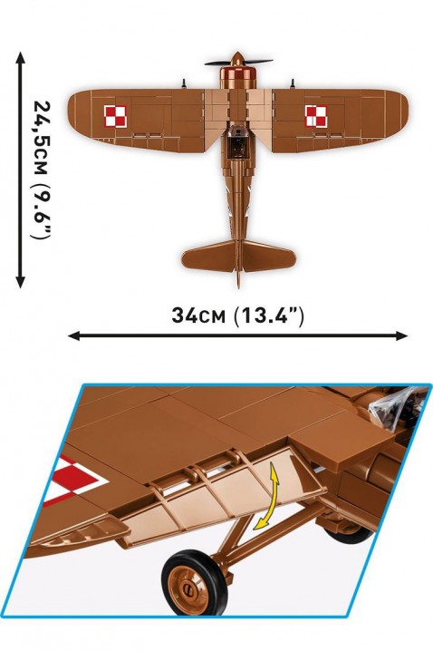 Stavebnice Cobi letadlo PZL P.11c - 320 částíIVET.EU - Stylové oblečení