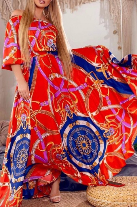 Φόρεμα IMPERANA RED, Χρώμα: κόκκινο, IVET.EU - Εκπτώσεις έως -80%