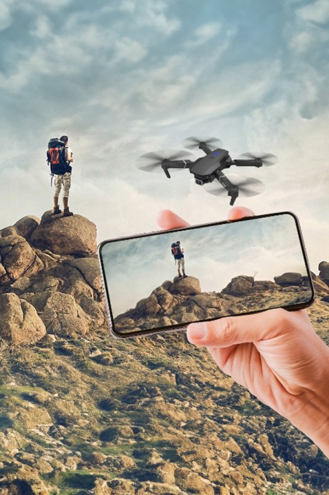Dron s HD kamerou ROVELY, Farba: čierna, IVET.EU - Štýlové oblečenie