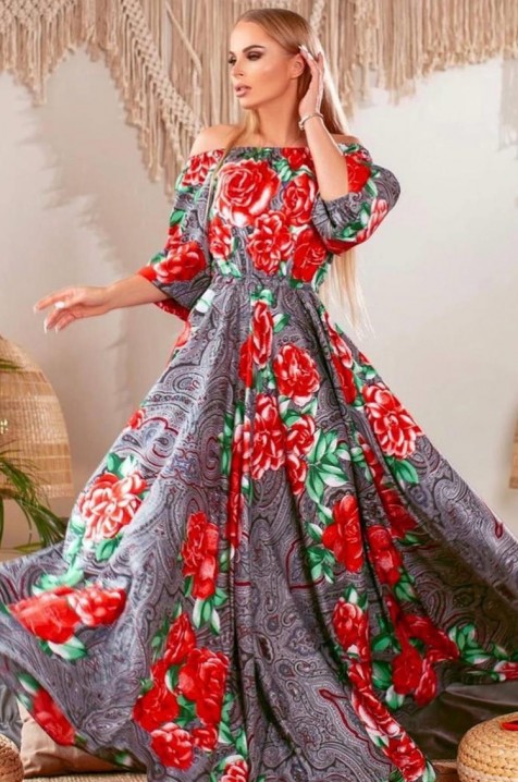 Φόρεμα IMPERANA GREY, Χρώμα: γκρι, IVET.EU - Εκπτώσεις έως -80%