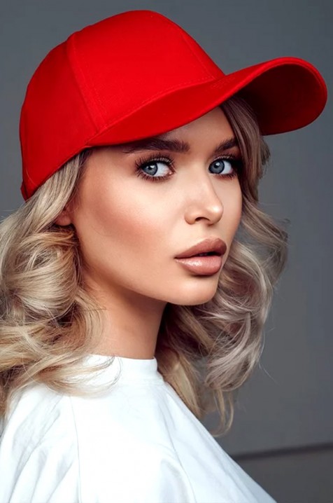 Kšiltovka NOLMEVA, Barva: červená, IVET.EU - Stylové oblečení