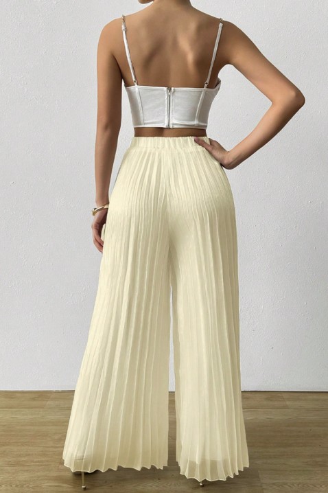 Kalhoty ZLORONZA BEIGE, Barva: béžová, IVET.EU - Stylové oblečení