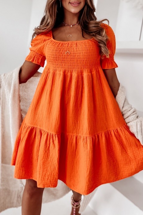 Šaty VORLINZA ORANGE, Barva: oranžová, IVET.EU - Stylové oblečení