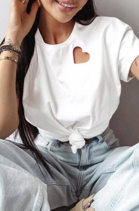 Triko ENZIRVA WHITE, Barva: bílá, IVET.EU - Stylové oblečení