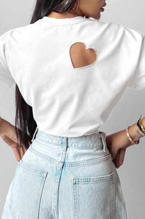 Triko ENZIRVA WHITE, Barva: bílá, IVET.EU - Stylové oblečení