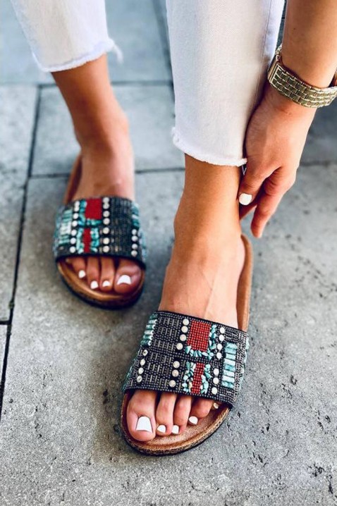 Dámské pantofle SORFENA BLACK, Barva: černá, IVET.EU - Stylové oblečení