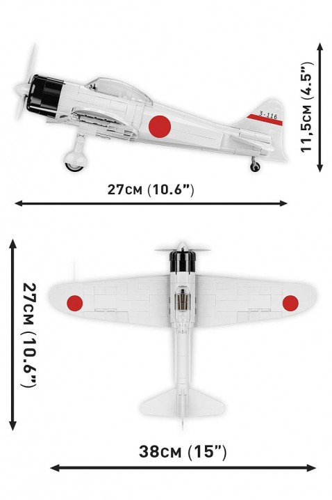 Κατασκευαστής Cobi Mitsubishi A6M2 «Zero» - μέρη 347IVET.EU - Εκπτώσεις έως -80%