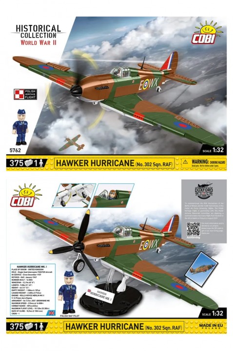 Τουβλάκια Cobi Hawker Hurricane - μέρη 375IVET.EU - Εκπτώσεις έως -80%