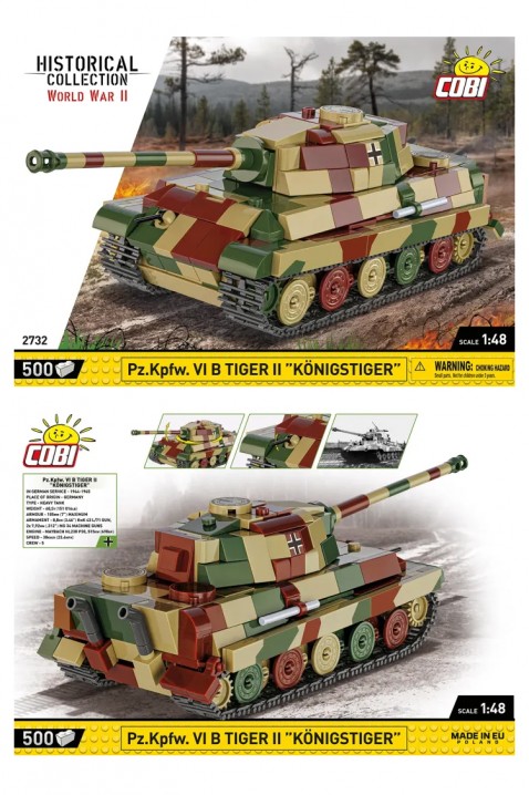 Τουβλάκια Cobi Tank Tiger II «Königstiger» - =μέρη 500IVET.EU - Εκπτώσεις έως -80%