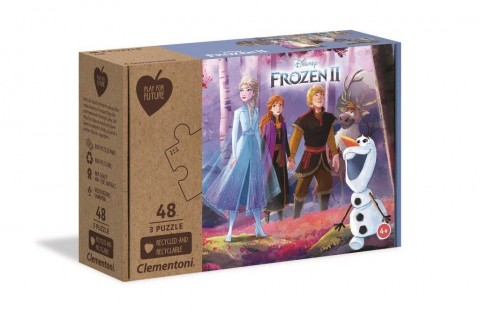 Dětské puzzle Clementoni z 3 x 48 dílků - Ledové království 2IVET.EU - Stylové oblečení
