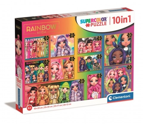 Dětské puzzle Clementoni 10 v 1 - Rainbow HighIVET.EU - Stylové oblečení