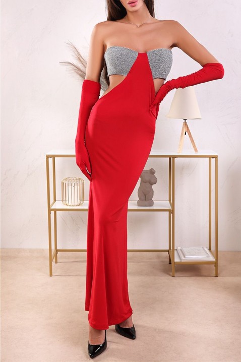 Šaty MONOLGA RED, Barva: červená, IVET.EU - Stylové oblečení