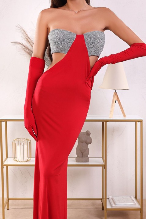 Šaty MONOLGA RED, Barva: červená, IVET.EU - Stylové oblečení