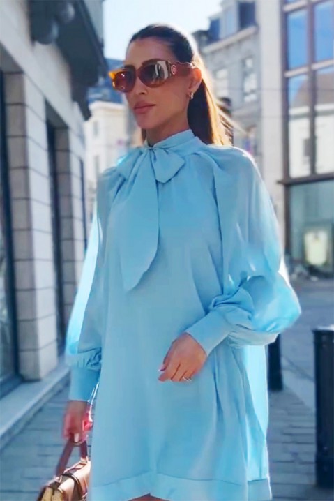 Šaty KROMELVA, Barva: světle modrá, IVET.EU - Stylové oblečení