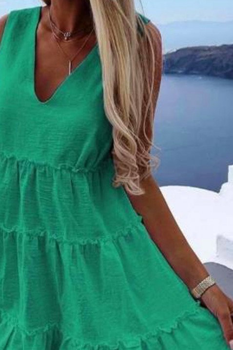 Šaty LERMIOFA GREEN, Barva: zelená, IVET.EU - Stylové oblečení