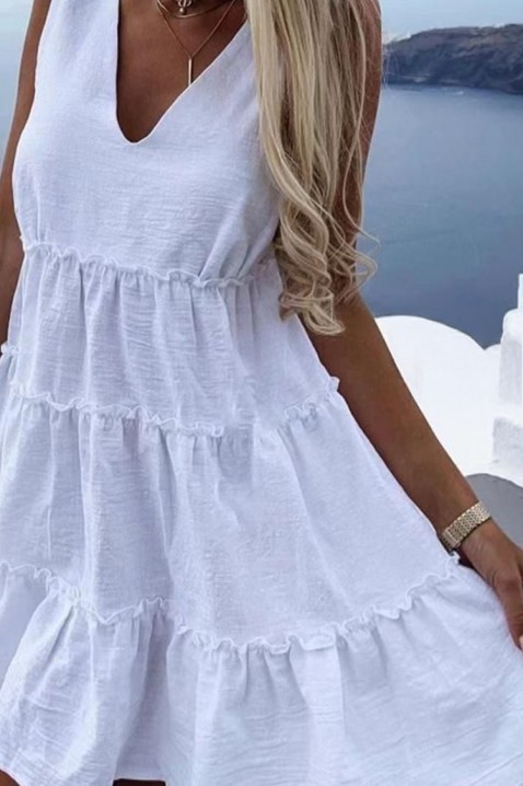 Šaty LERMIOFA WHITE, Barva: bílá, IVET.EU - Stylové oblečení