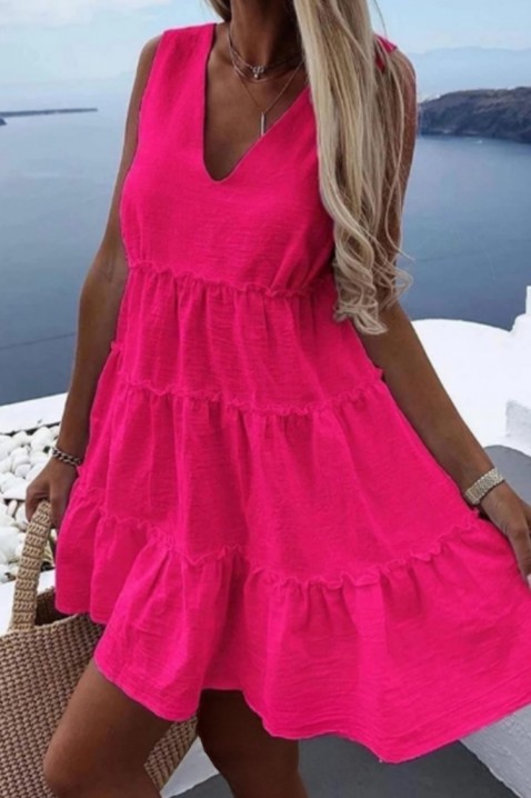 Šaty LERMIOFA FUCHSIA, Barva: fuchsiová, IVET.EU - Stylové oblečení