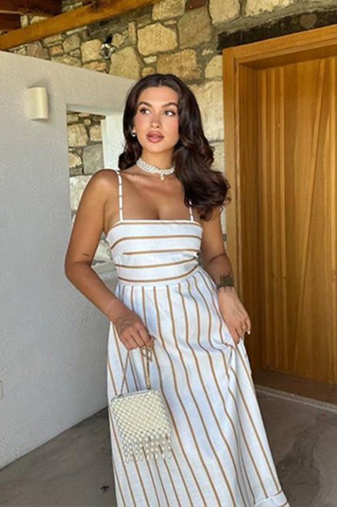 Šaty POLERVA BEIGE, Farba: béžová, IVET.EU - Štýlové oblečenie