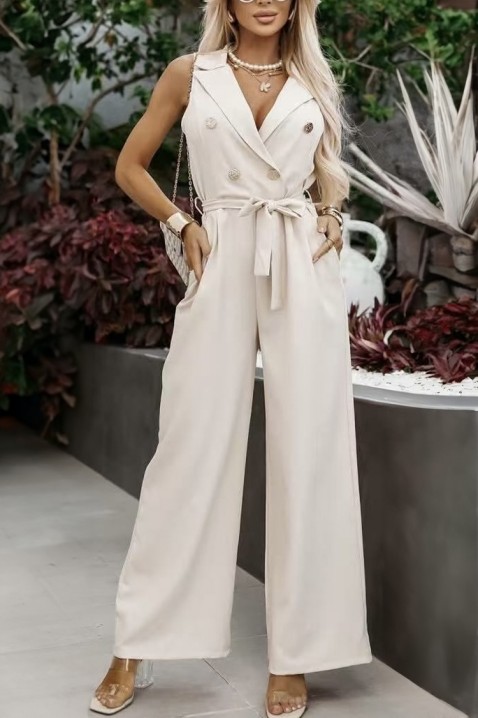 Overal SERVILZA BEIGE, Barva: béžová, IVET.EU - Stylové oblečení