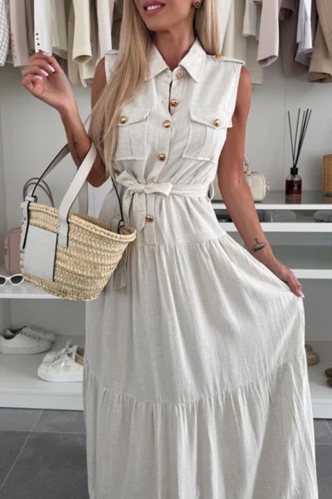 Šaty STYLENA BEIGE, Farba: béžová, IVET.EU - Štýlové oblečenie