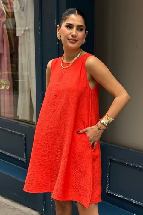Šaty PURLEVA RED, Barva: červená, IVET.EU - Stylové oblečení