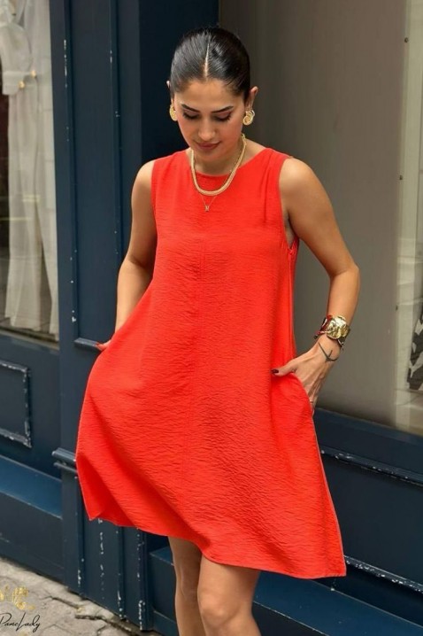 Šaty PURLEVA RED, Barva: červená, IVET.EU - Stylové oblečení