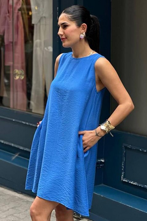 Φόρεμα PURLEVA BLUE, Χρώμα: μπλε, IVET.EU - Εκπτώσεις έως -80%