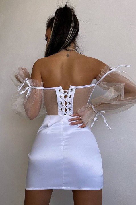 Šaty MIRVOLZA WHITE, Barva: bílá, IVET.EU - Stylové oblečení