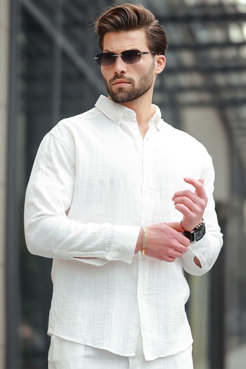 Košile MIRVOLZO WHITE, Barva: bílá, IVET.EU - Stylové oblečení