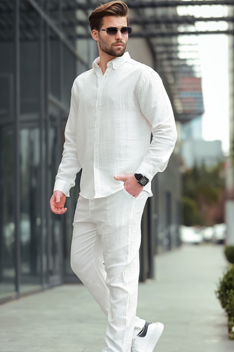 Košile MIRVOLZO WHITE, Barva: bílá, IVET.EU - Stylové oblečení