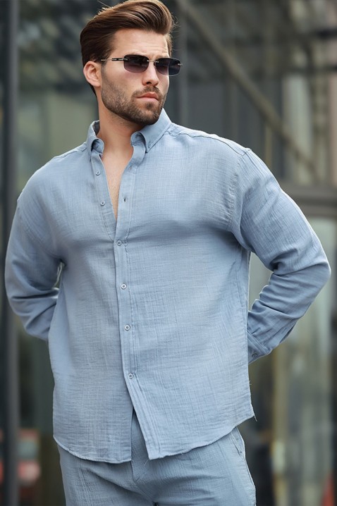 Košile MIRVOLZO BLUE, Barva: světlemodrá, IVET.EU - Stylové oblečení