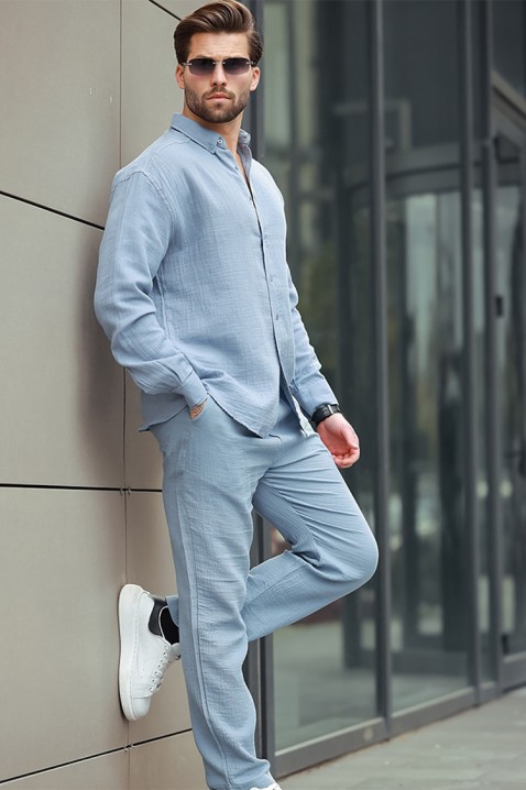 Košile MIRVOLZO BLUE, Barva: světlemodrá, IVET.EU - Stylové oblečení