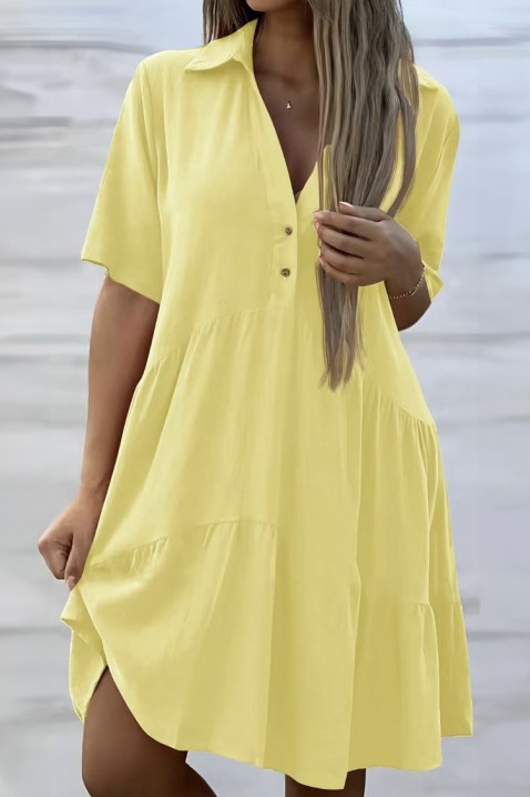 Šaty AZOLRA YELLOW, Barva: žlutá, IVET.EU - Stylové oblečení