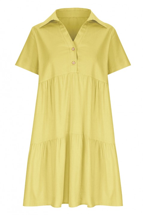 Šaty AZOLRA YELLOW, Barva: žlutá, IVET.EU - Stylové oblečení