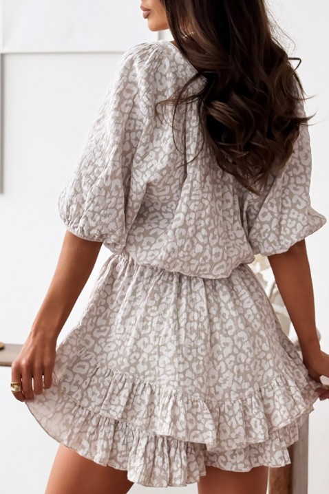 Φόρεμα FLUKLA BEIGE, Χρώμα: μπεζ, IVET.EU - Εκπτώσεις έως -80%