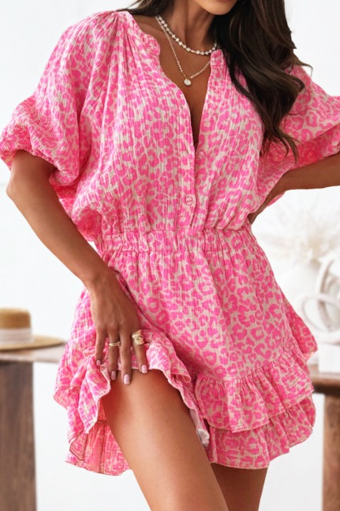 Φόρεμα FLUKLA PINK, Χρώμα: ροζ, IVET.EU - Εκπτώσεις έως -80%