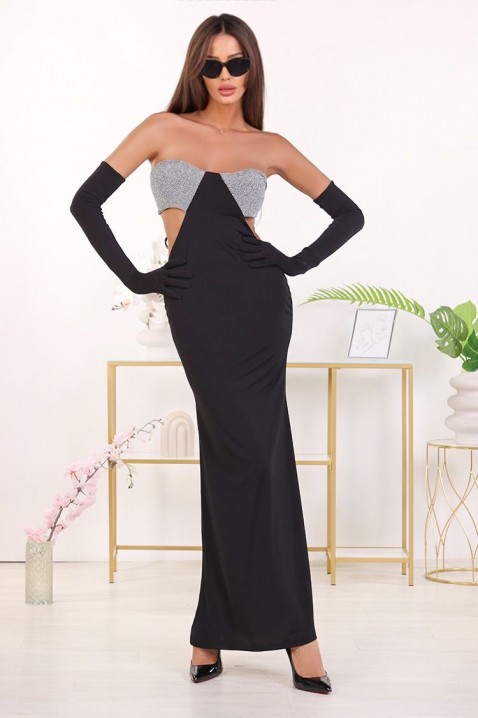Šaty MONOLGA BLACK, Barva: černá, IVET.EU - Stylové oblečení
