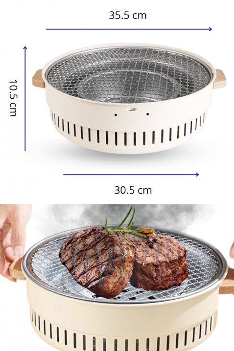 Kempinkový gril 3 v 1 GLIRONZO, Barva: bílá, IVET.EU - Stylové oblečení