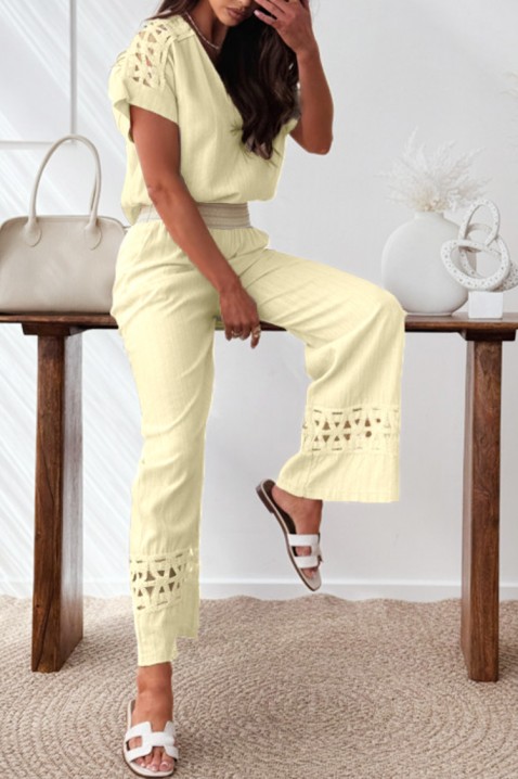 Komplet DJIVERA YELLOW, Barva: žlutá, IVET.EU - Stylové oblečení